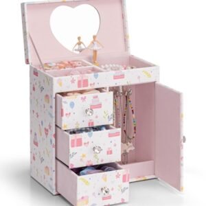 Custom jewelry box with music and ballerina for girls